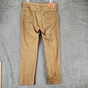 Levis Jeans Mens 34x34 541 Brown Stretch Mid Rise Athletic Fit Straight Leg *GUC